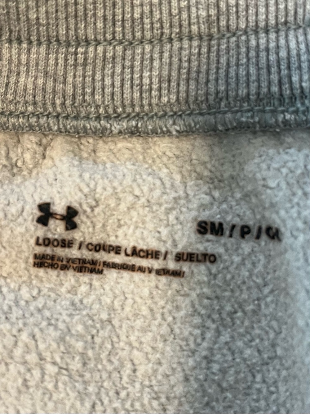 Under Armour Grey Jogger Sweatpants with Embroidered Crest - Picture 5 of 5